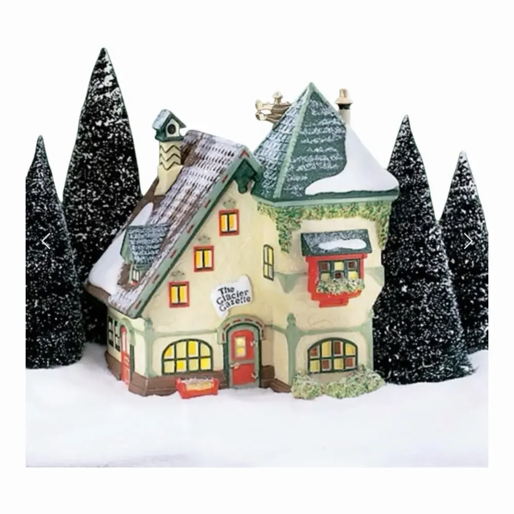 Vintage 1997 Dept 56 “The Glacier Gazette”NORTH POLE SERIES Heritage Village NEW